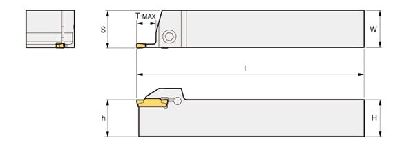 Parting plate holder mgehr2525-3