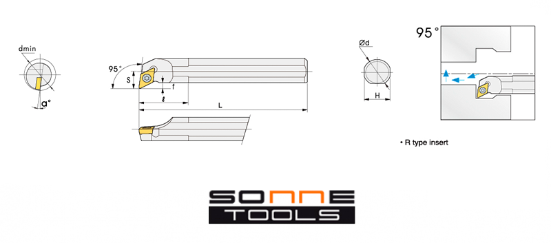 Portaplacas de torneado WTUNR16-S25T (DUPLICADO 125630)