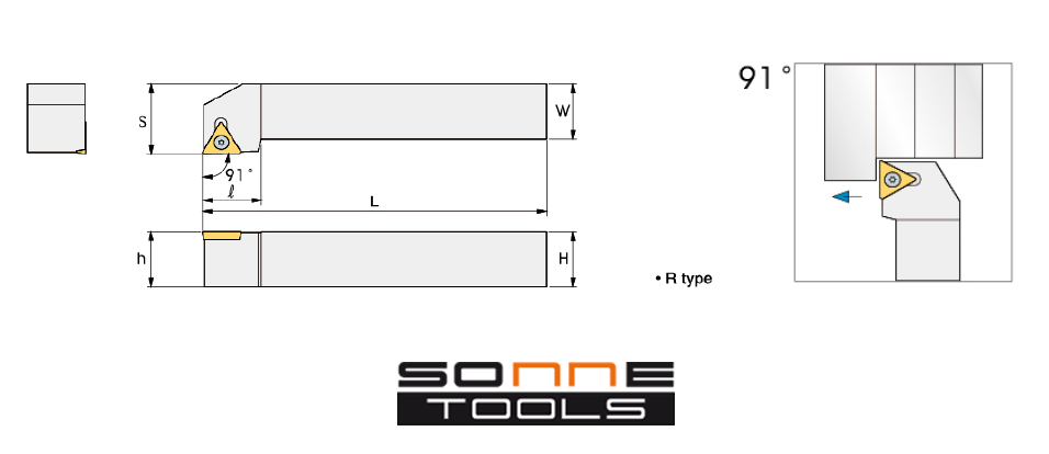 Porta placas de torneado exterior positivo STGCR 1616H16 (DUPLICADO 101103)